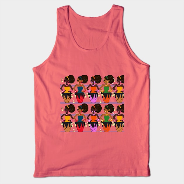 Afro beats Tank Top by SoukainaDreams